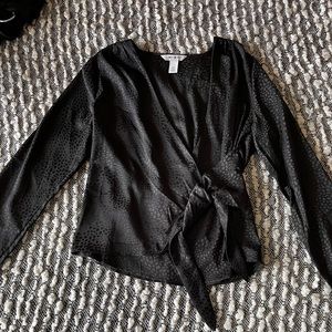 white house black market satin blouse